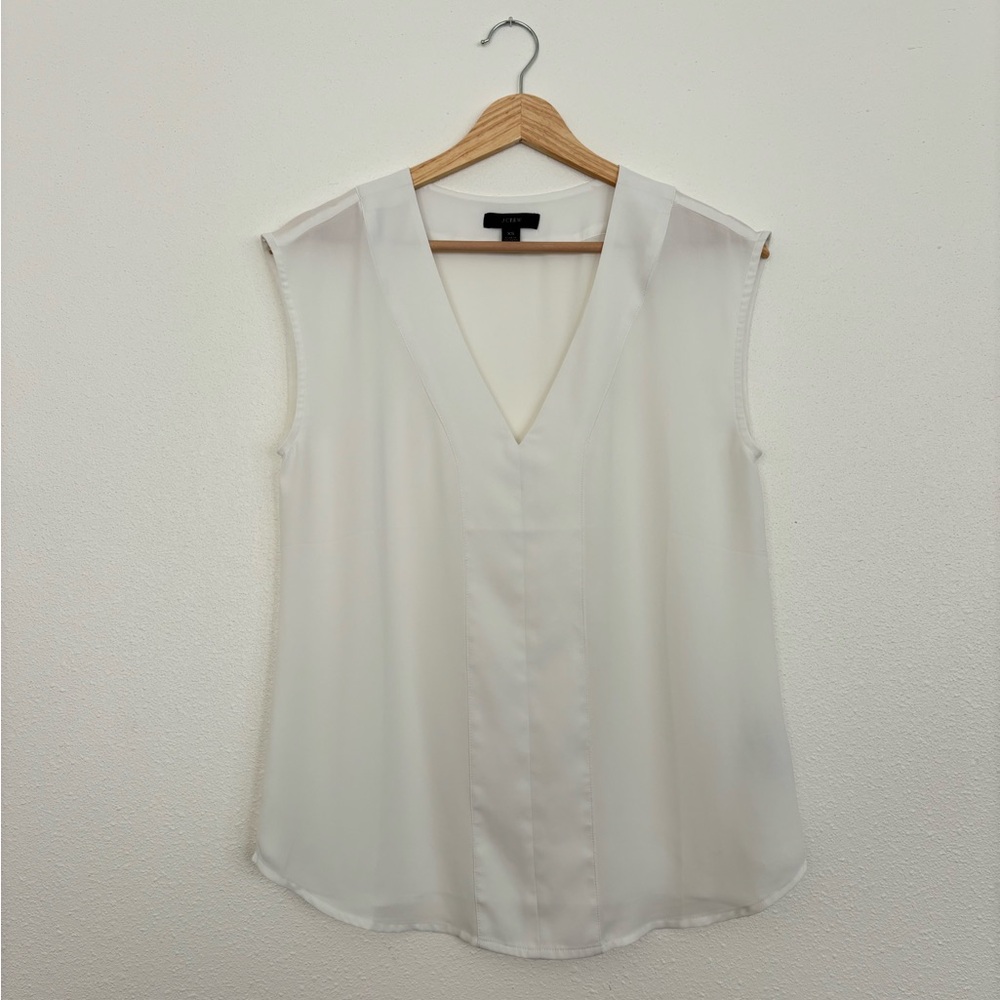 Like-New J. Crew V-Neck Sleeveless Blouse